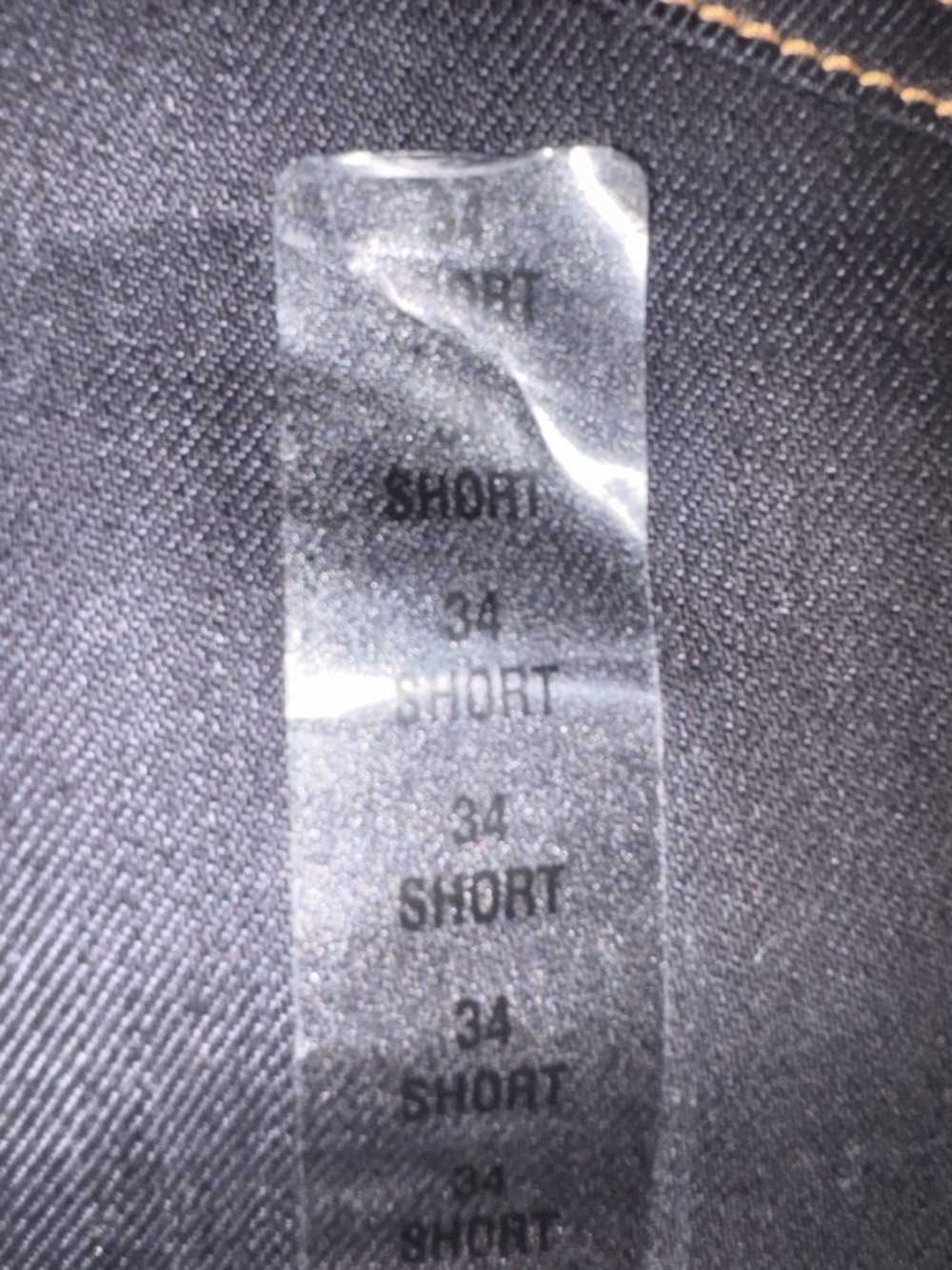 Armani Exchange Dark Blue Jeans with Brown Leather Patch - Picture 6 of 6